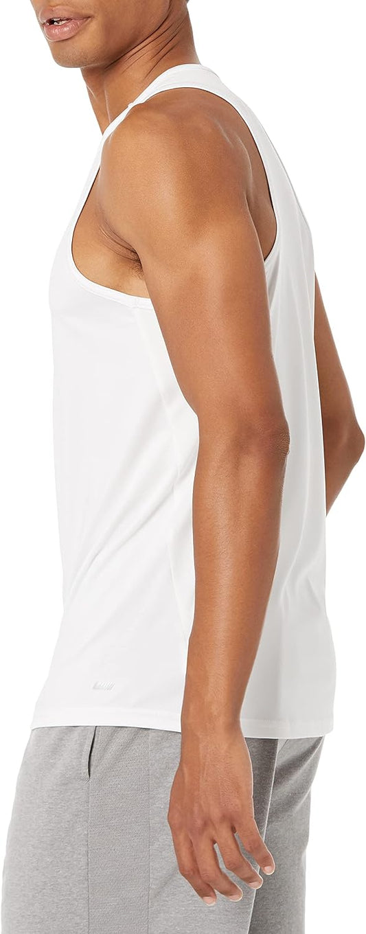 Amazon Essentials Men's Quick Dry Moisture-Wicking Tech Stretch Active Sleeveless Tank Top Workout Shirt