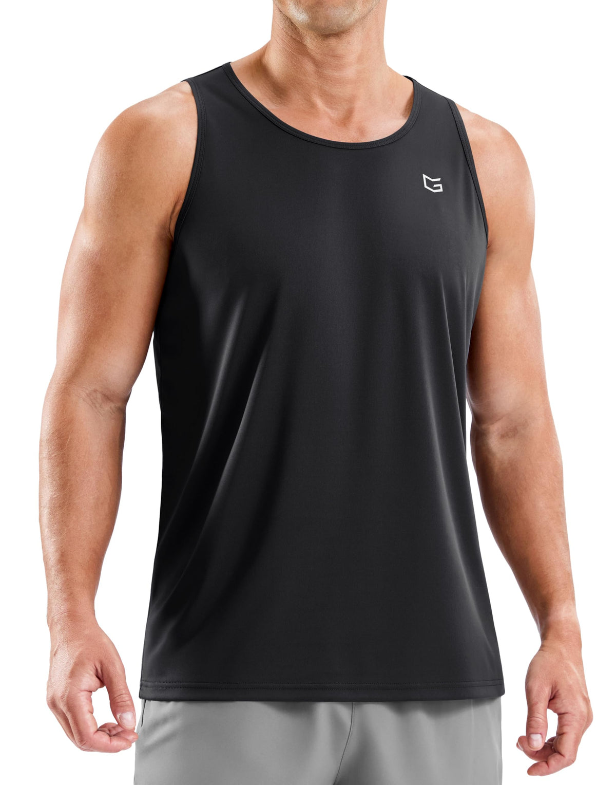 Beach Tank Tops for Men UPF50+ Dry Fit Summer Sleeveless Shirts