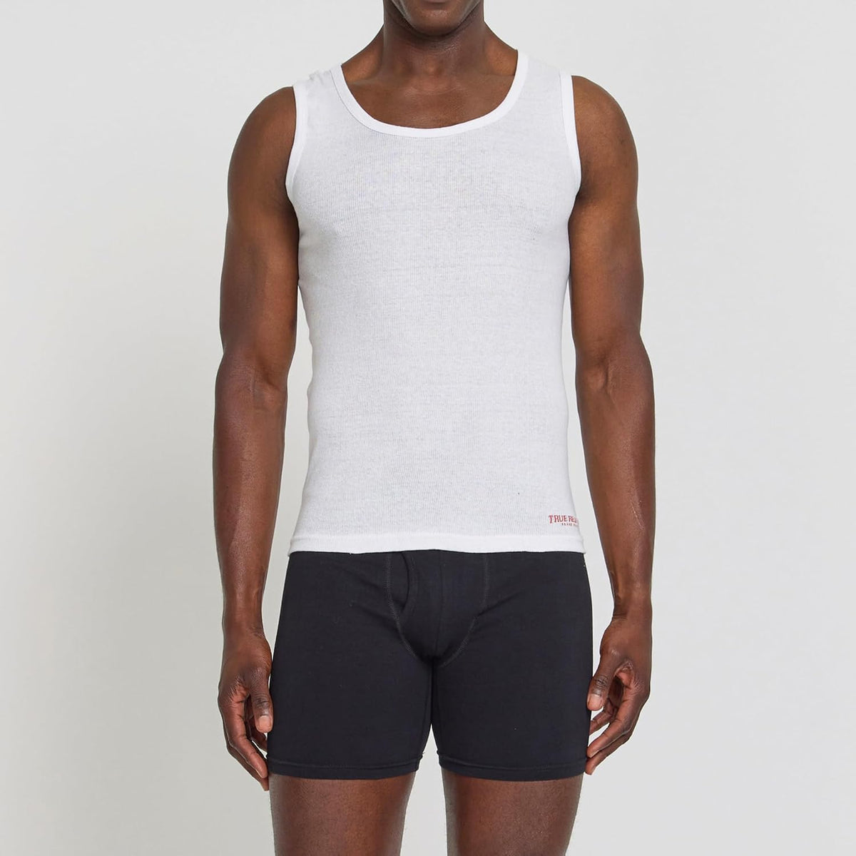 True Religion Lightweight Tank Tops for Men 5 Pack Undershirt Ribbed Cotton