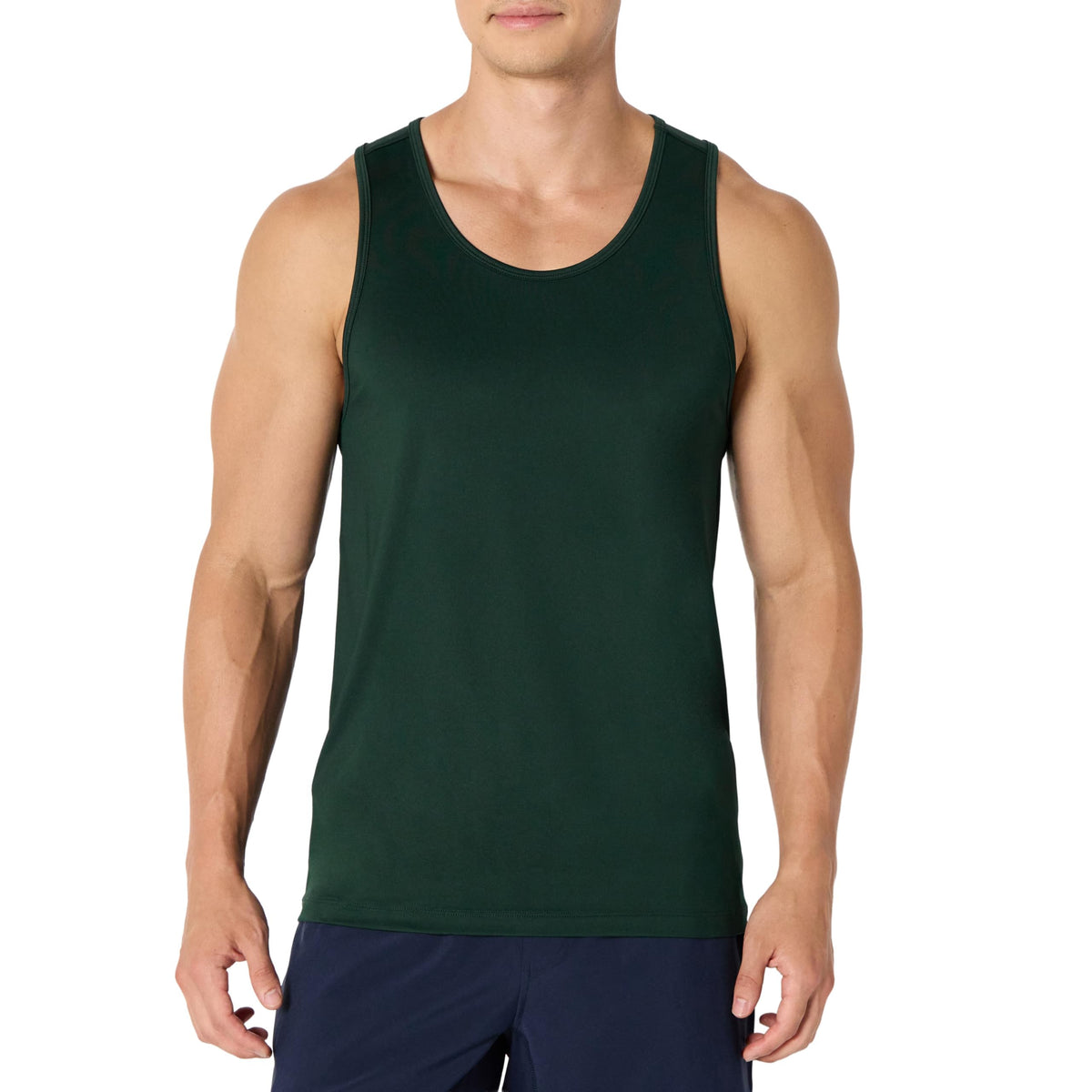 Amazon Essentials Men's Quick Dry Moisture-Wicking Tech Stretch Active Sleeveless Tank Top Workout Shirt