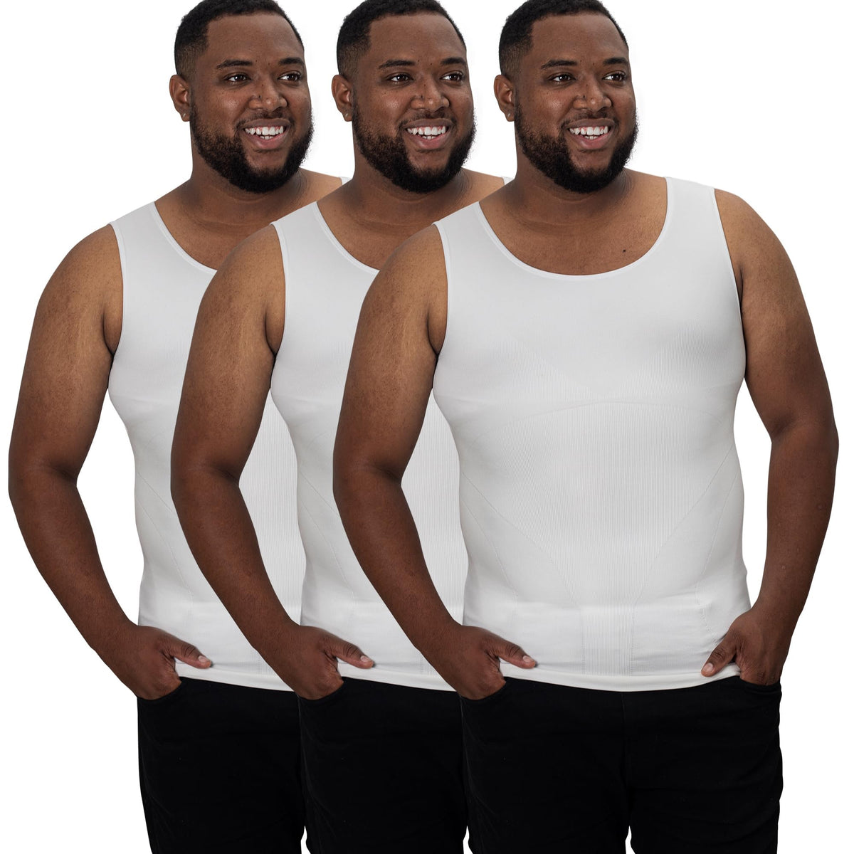 QORE LOGIQ Gynecomastia Compression Shirts for Men