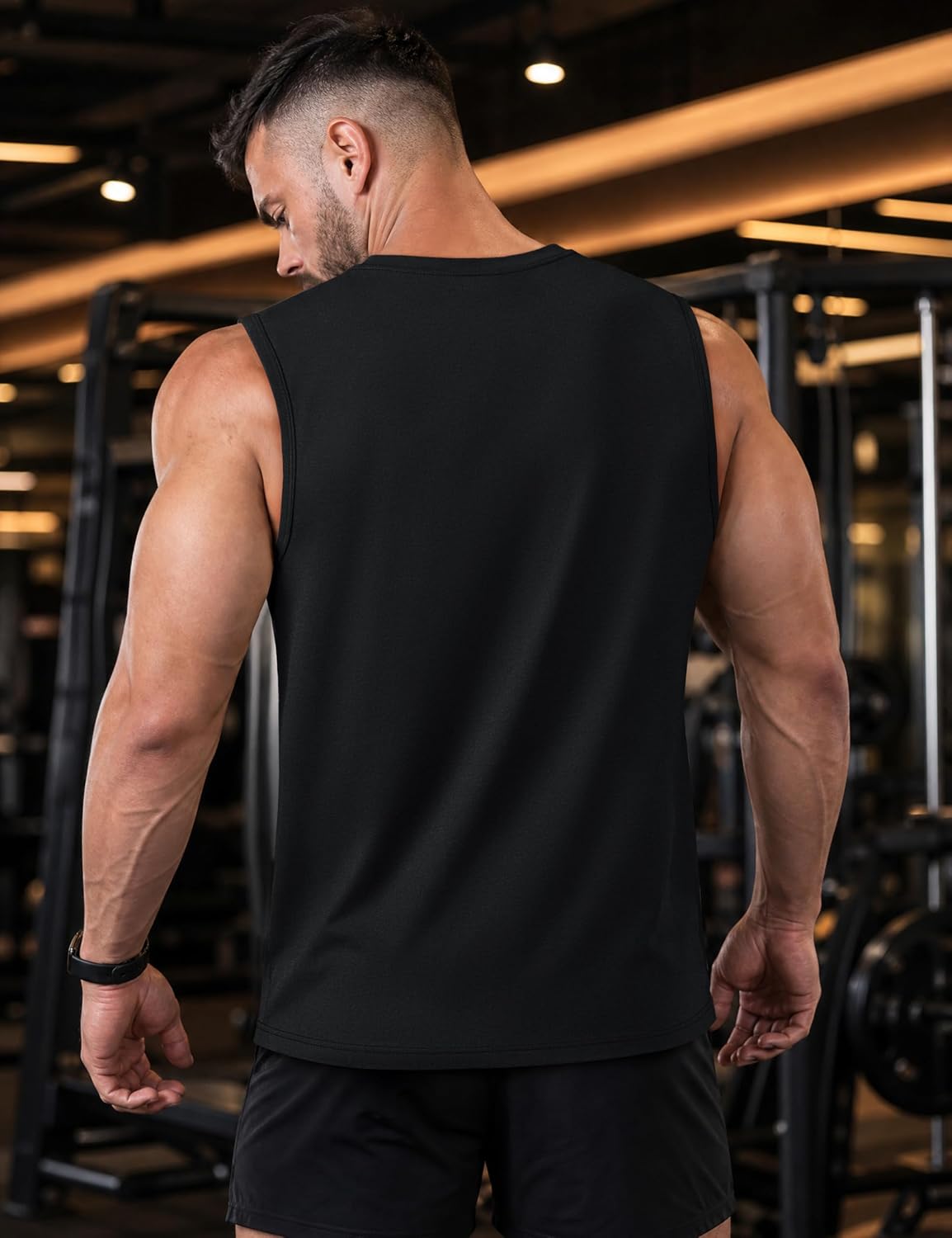 TACVASEN Tank Top for Men Moisture Wicking Cotton Sleeveless Shirts Muscle Gym Workout Causal Summer Tank Tops