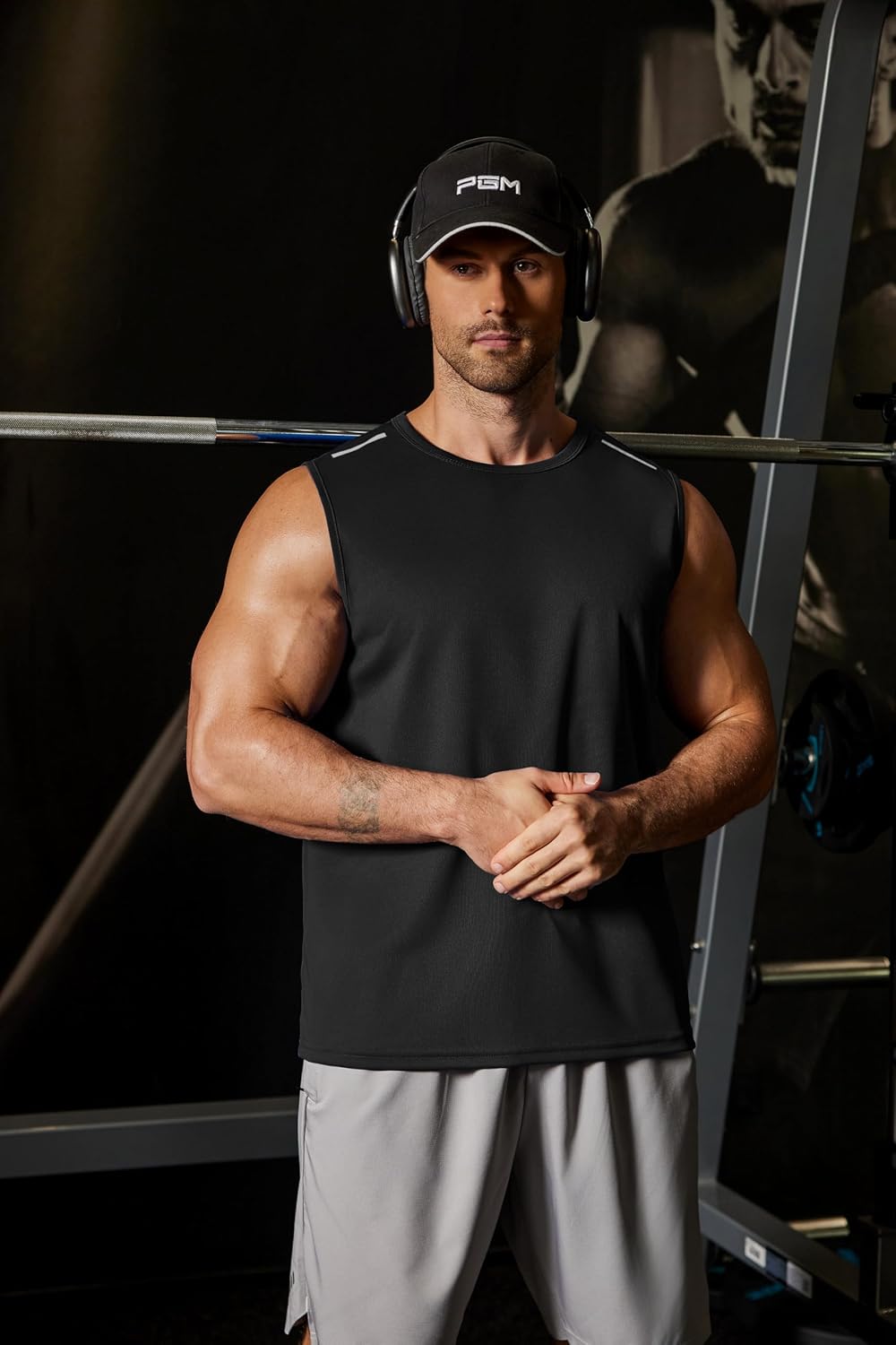COOFANDY Men's Sleeveless Shirt Quick Dry Workout Tank Top Gym Muscle T Shirts Sport Athletic Tanks Moisture Wicking