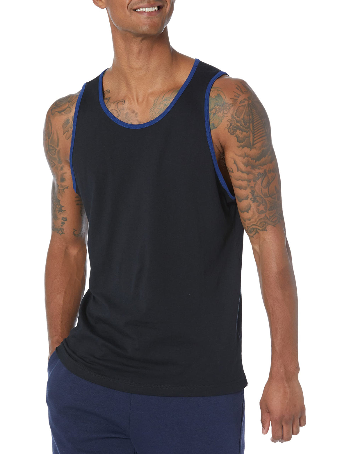 Amazon Essentials Men's Regular-Fit Sleeveless Tank Top, 100% Cotton