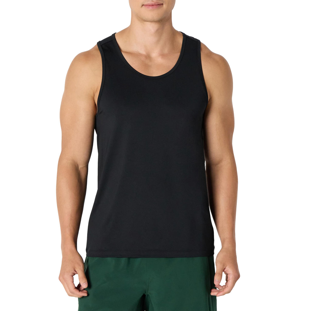 Amazon Essentials Men's Quick Dry Moisture-Wicking Tech Stretch Active Sleeveless Tank Top Workout Shirt