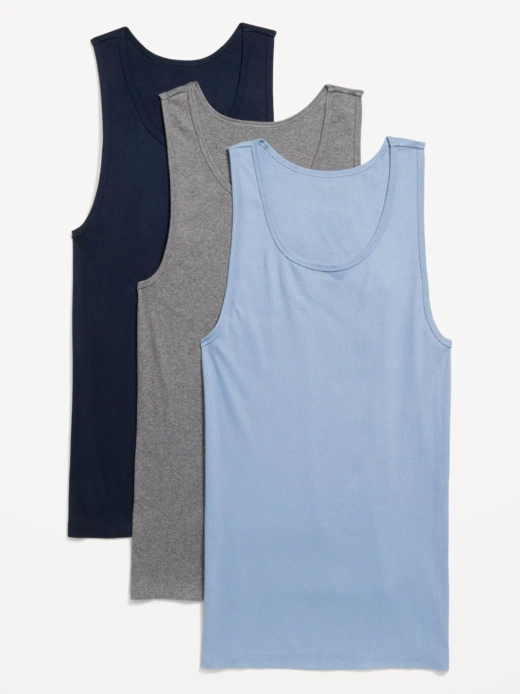 Old Navy Men's Go-Dry Rib-Knit Tank Tops 3-Pack