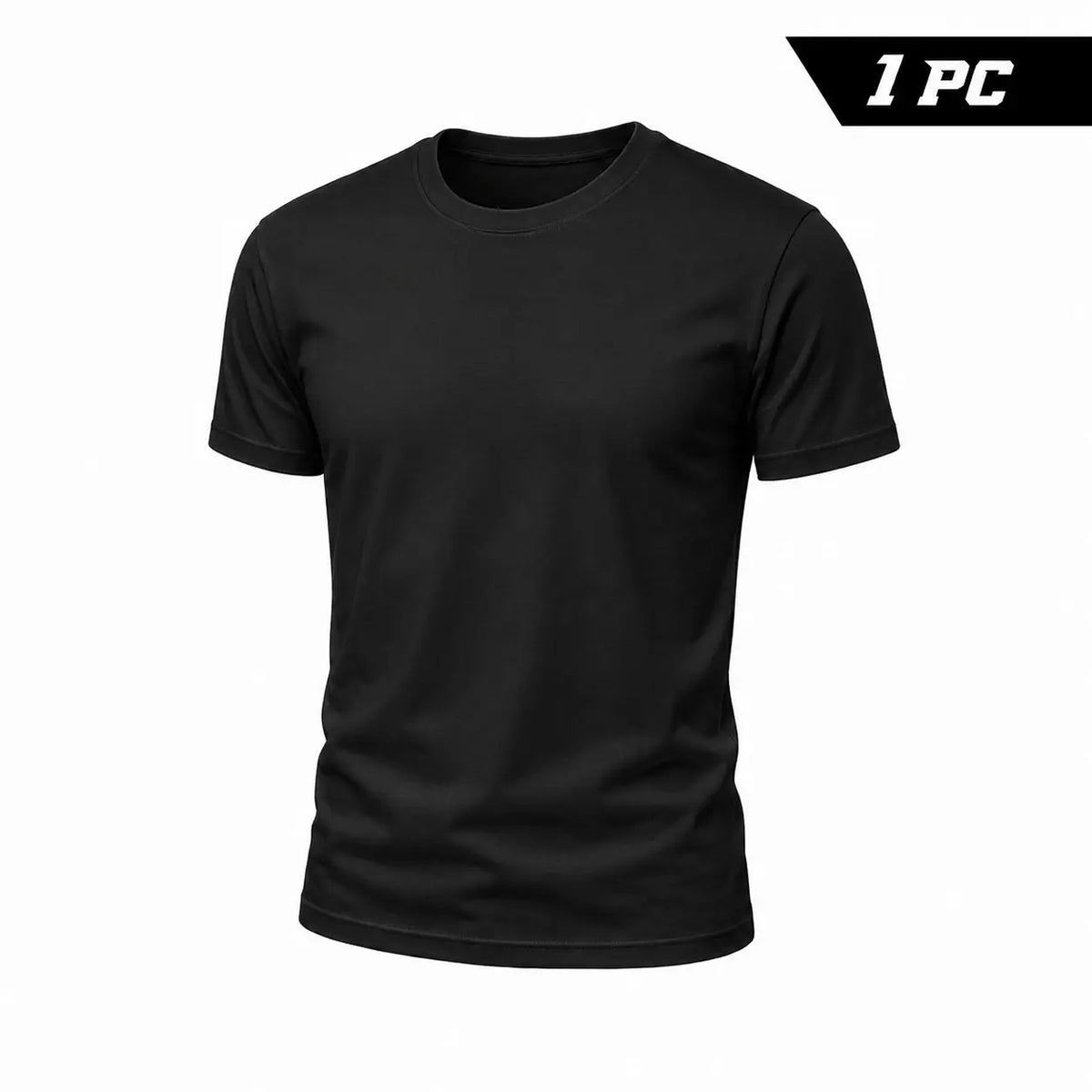 Men's 3/6/10-Pack 100% Cotton Crew Neck Short Sleeve Tshirts - Unisex Pure White Blank Top, Personalized Custom Printing Garment, Comfortable Apparel for Daily Wear & Gym,back to school,back to school shopping Menswear Streetwear