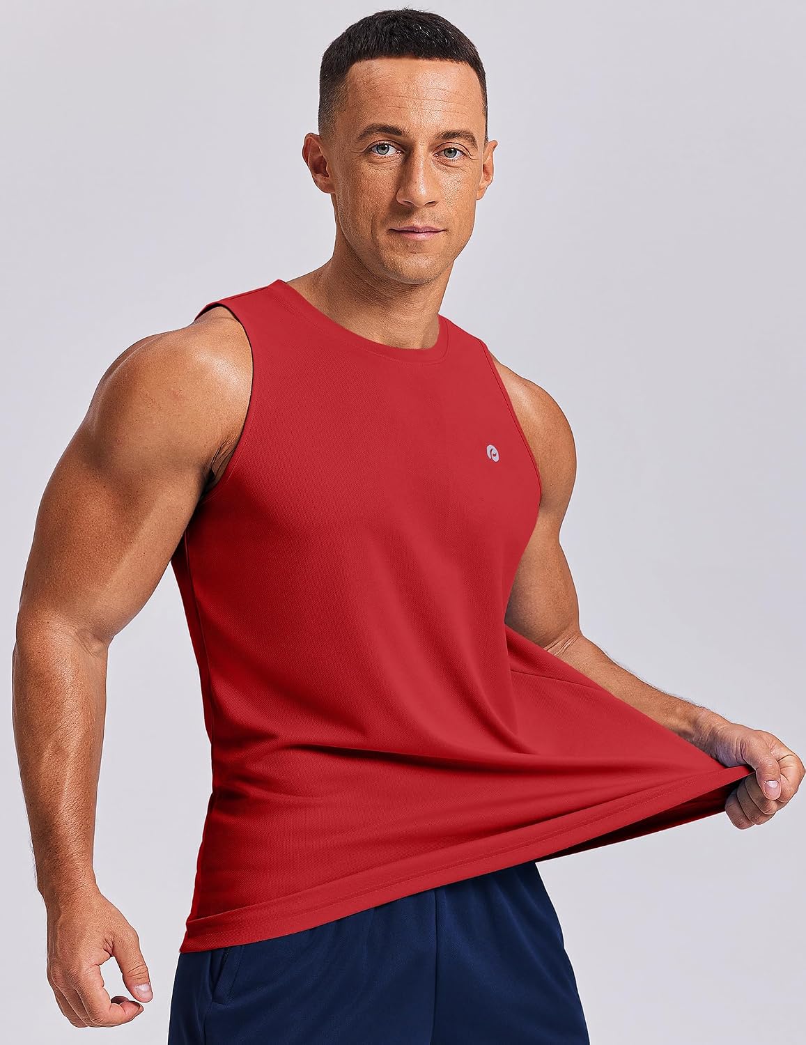 PINSPARK Men's Tank Top Summer Sleeveless Shirts Quick Dry Muscle Shirts