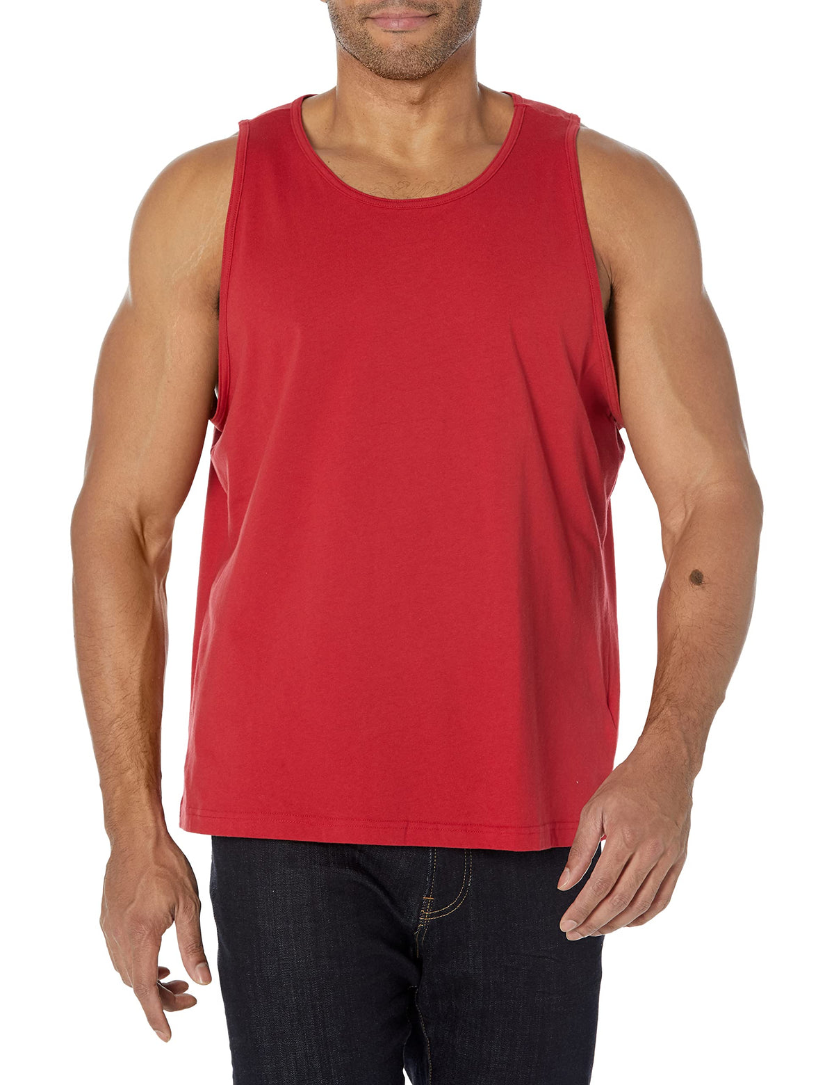 Amazon Essentials Men's Regular-Fit Sleeveless Tank Top, 100% Cotton