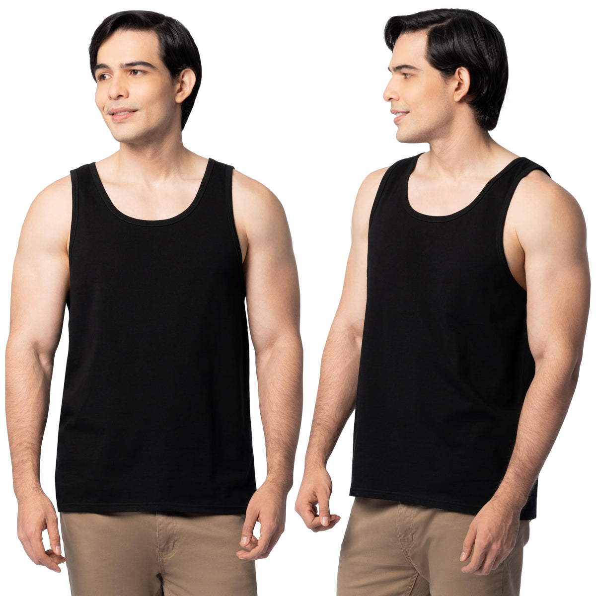 Fruit of the Loom Men's Eversoft Cotton Sleeveless T Shirts, Breathable & Moisture Wicking with Odor Control, Sizes S-4X