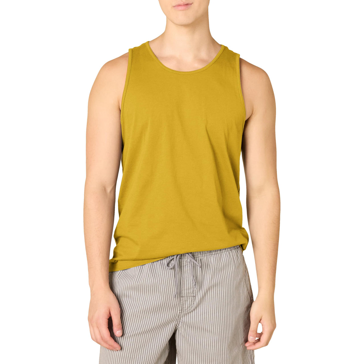 Amazon Essentials Men's Regular-Fit Sleeveless Tank Top, 100% Cotton