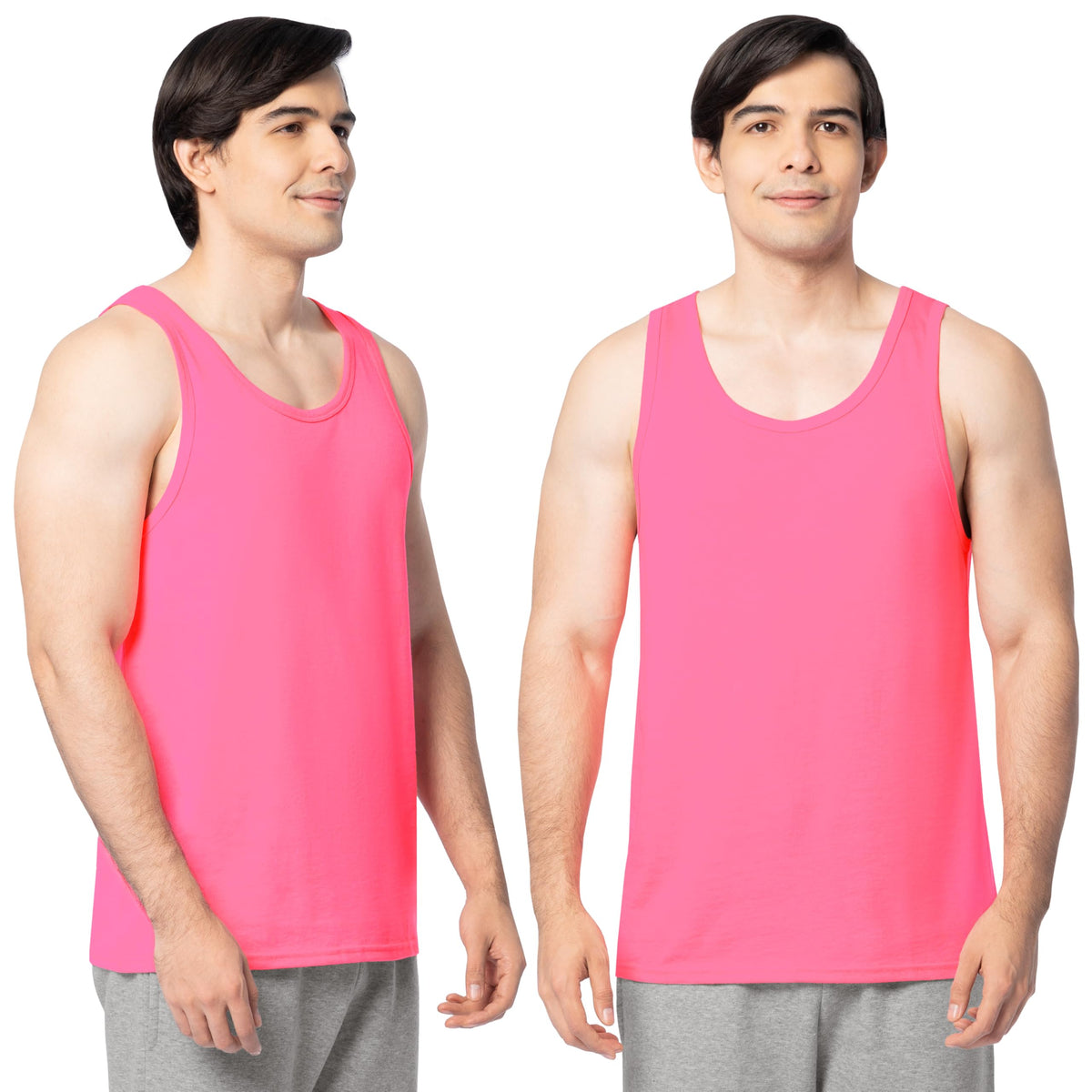 Fruit of the Loom Men's Eversoft Cotton Sleeveless T Shirts, Breathable & Moisture Wicking with Odor Control, Sizes S-4X
