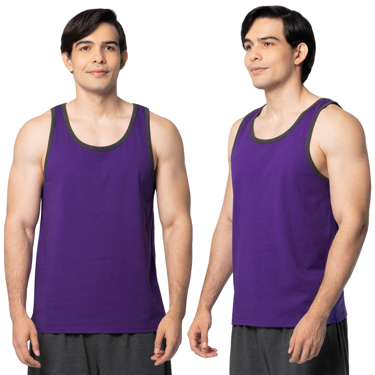 Fruit of the Loom Men's Eversoft Cotton Sleeveless T Shirts, Breathable & Moisture Wicking with Odor Control, Sizes S-4X