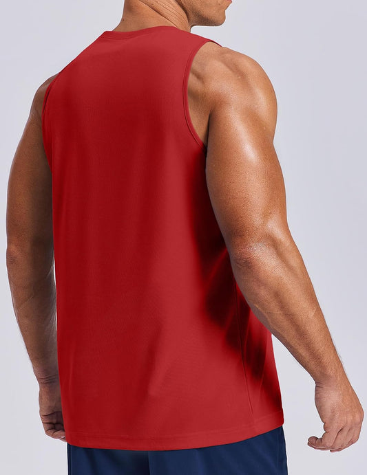 PINSPARK Men's Tank Top Summer Sleeveless Shirts Quick Dry Muscle Shirts