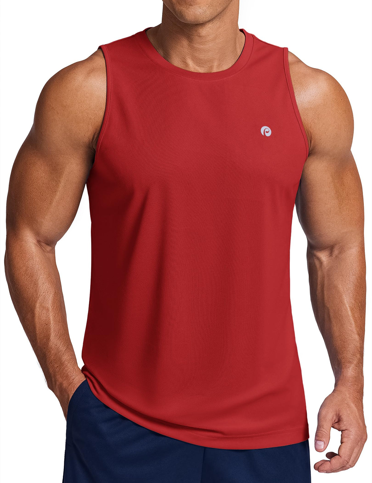 PINSPARK Men's Tank Top Summer Sleeveless Shirts Quick Dry Muscle Shirts
