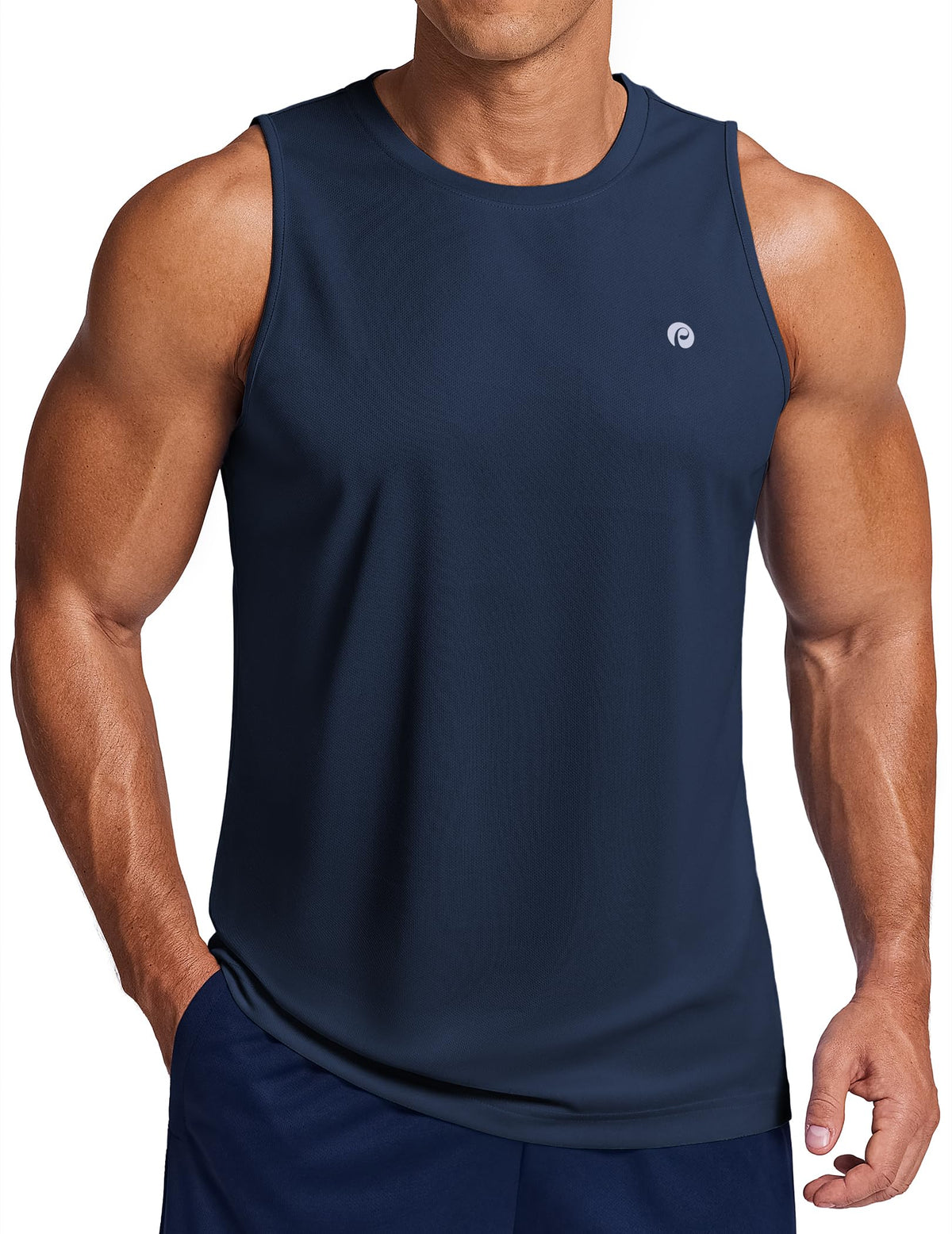 PINSPARK Men's Tank Top Summer Sleeveless Shirts Quick Dry Muscle Shirts