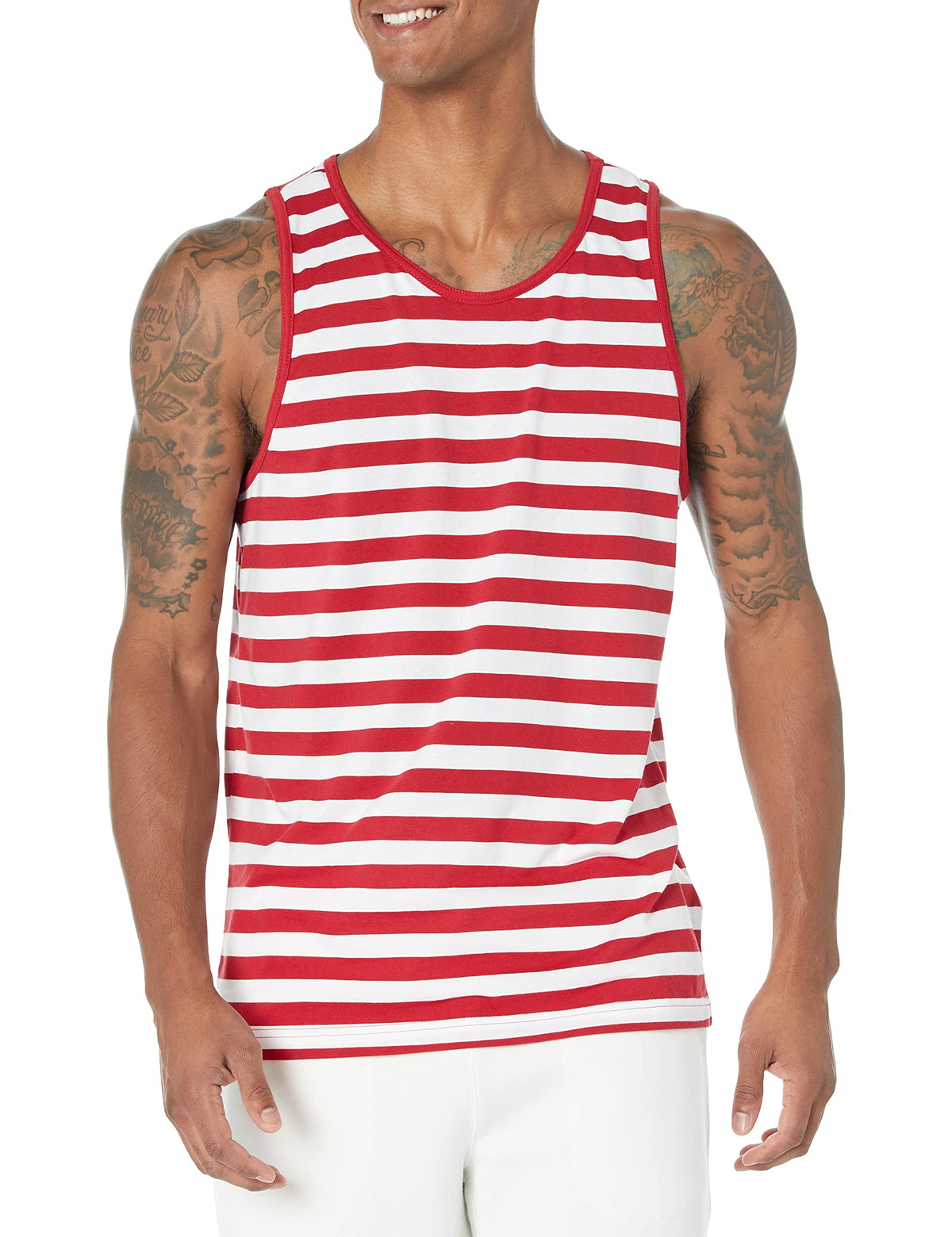 Amazon Essentials Men's Regular-Fit Sleeveless Tank Top, 100% Cotton