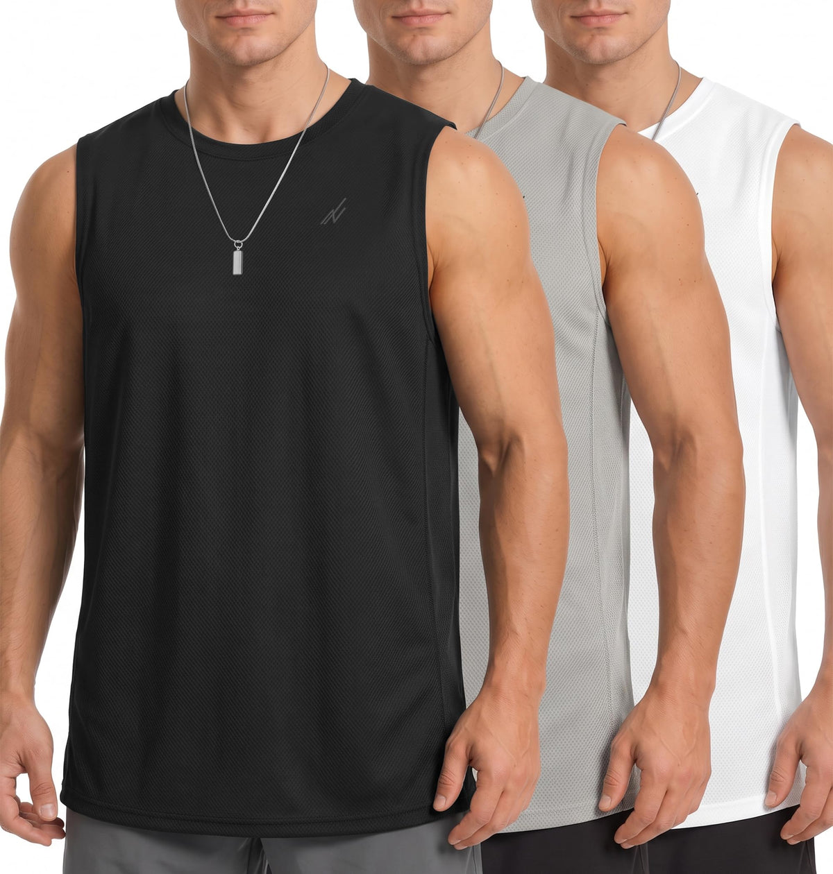 NY Threads 3 Pack Men Muscle Tee Tank Top