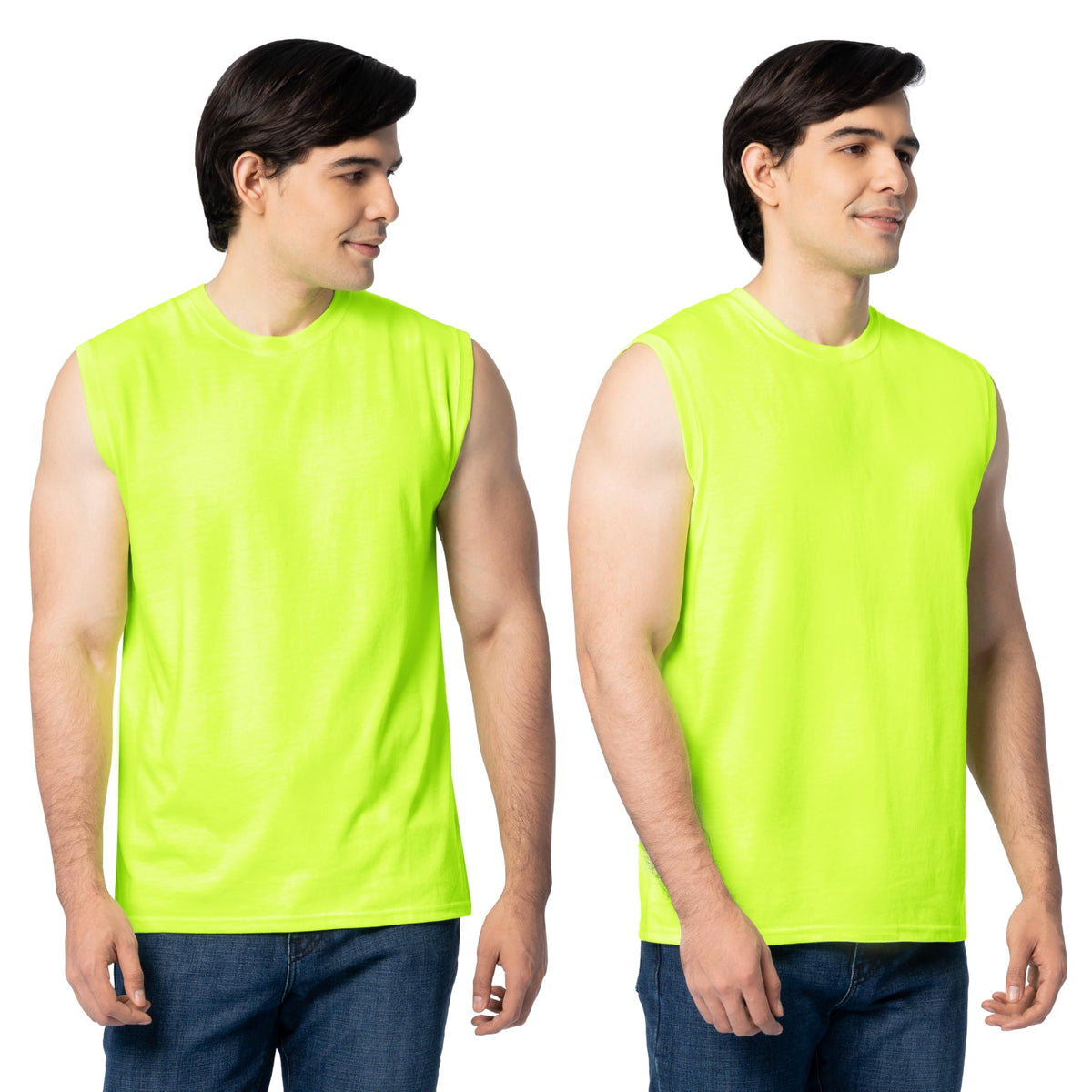 Fruit of the Loom Men's Eversoft Cotton Sleeveless T Shirts, Breathable & Moisture Wicking with Odor Control, Sizes S-4X