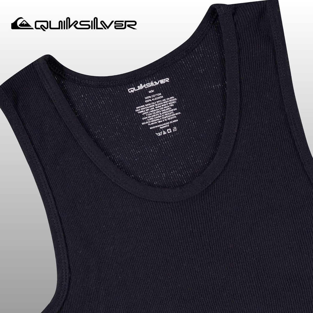 Quiksilver Undershirt Tank Tops for Men, 5 Pack Lightweight Ribbed Tanktops