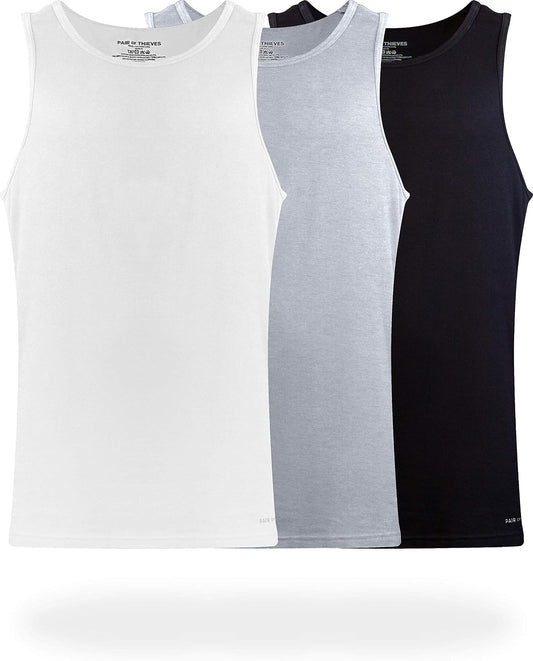 Pair of Thieves Men Super Soft Tank Top | Undershirt for Men | Soft, Breathable, Cotton Blend Fabric | Layering & Daily Wear