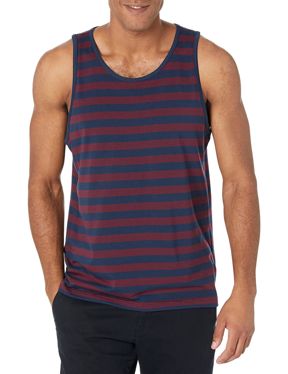 Amazon Essentials Men's Regular-Fit Sleeveless Tank Top, 100% Cotton