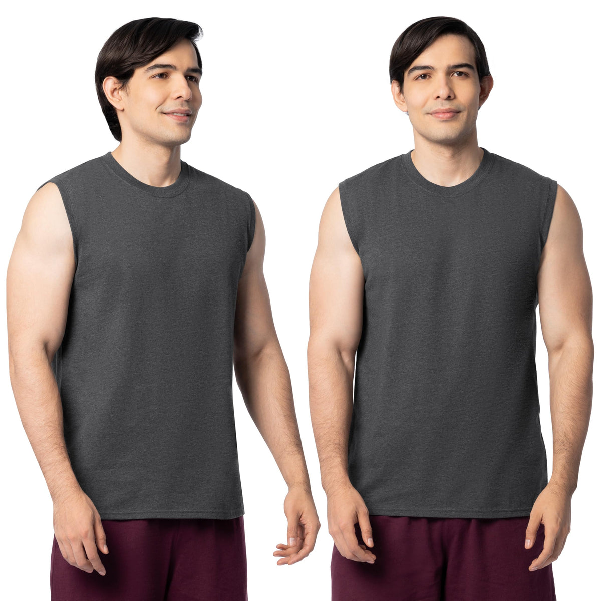 Fruit of the Loom Men's Eversoft Cotton Sleeveless T Shirts, Breathable & Moisture Wicking with Odor Control, Sizes S-4X