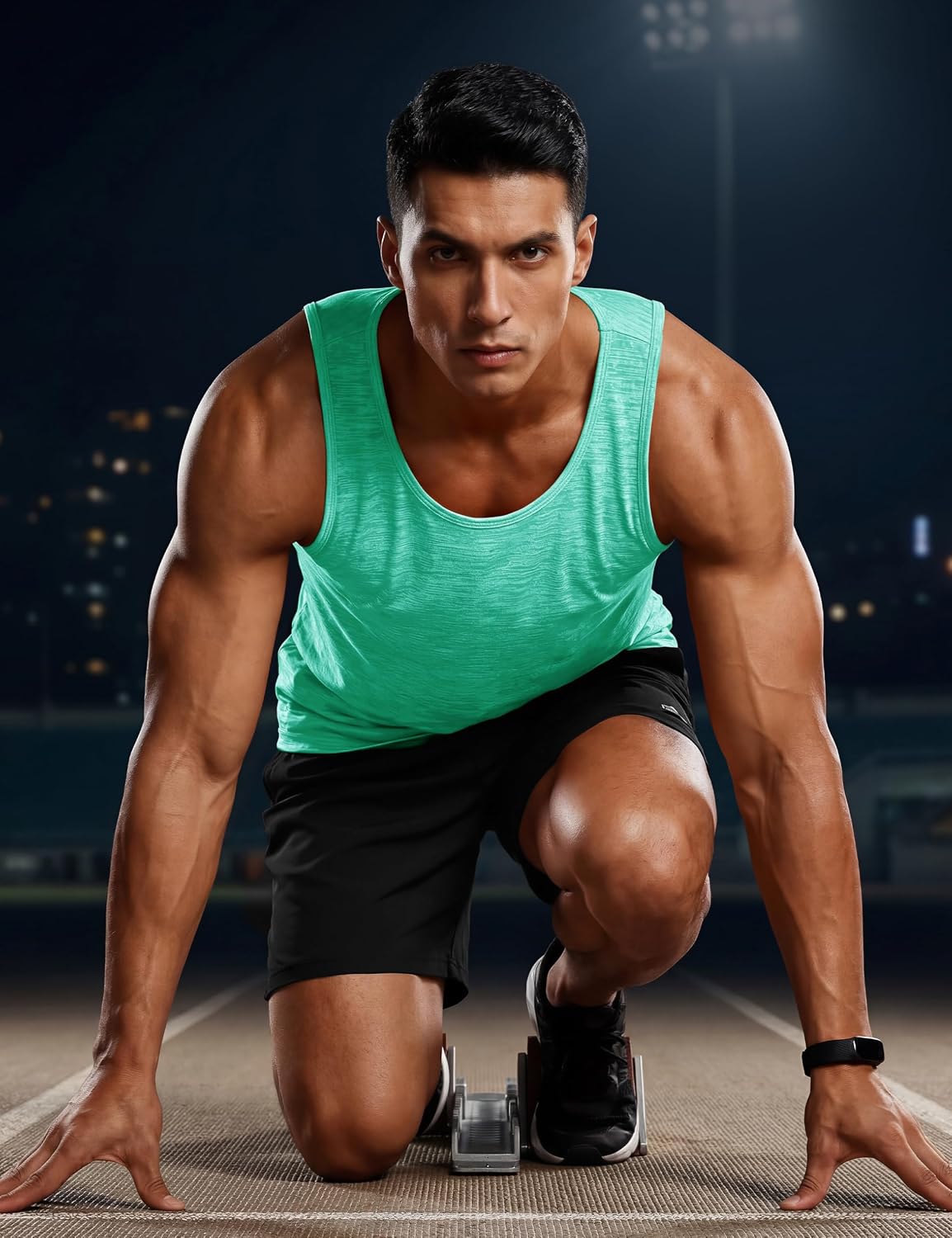 TACVASEN Men's Tank Tops Quick Dry Sleeveless Workout Muscle Shirt Athletic Bodybuilding Gym Performance Tee Shirts