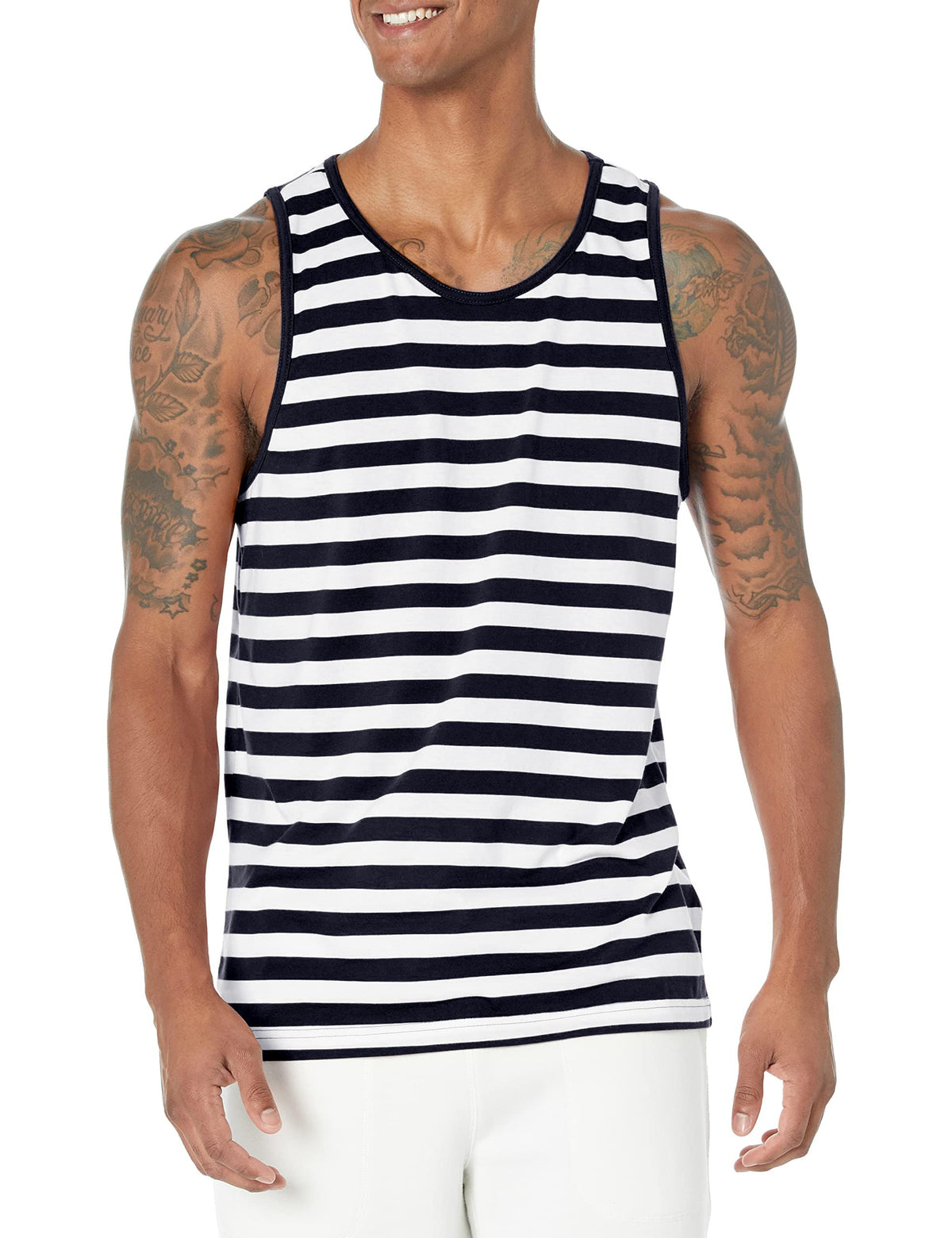 Amazon Essentials Men's Regular-Fit Sleeveless Tank Top, 100% Cotton