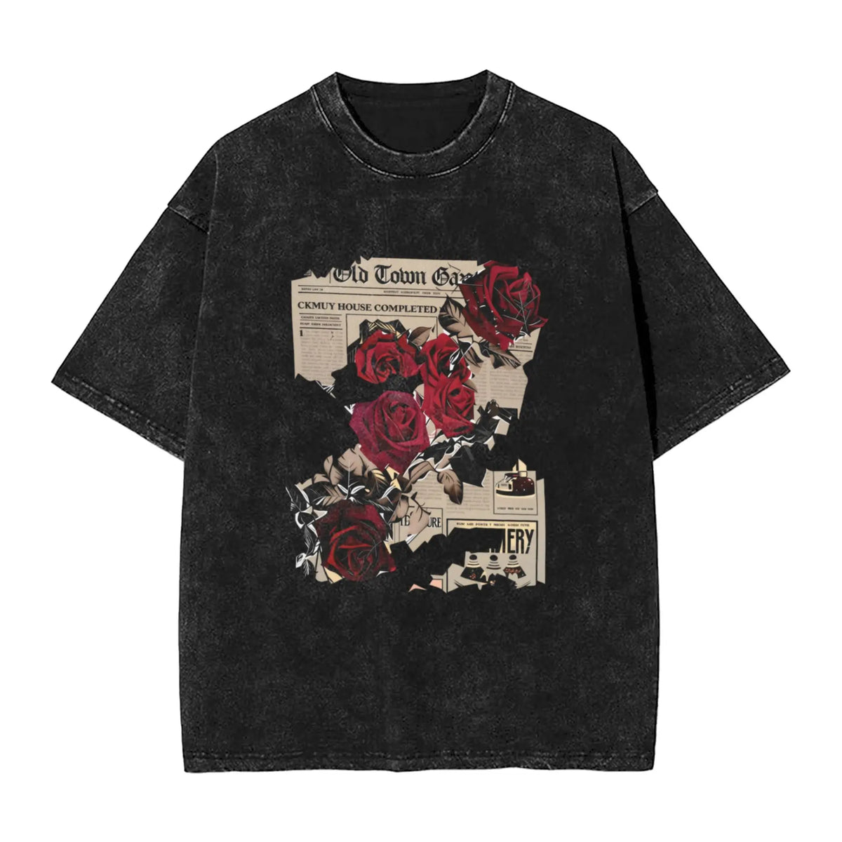 Women's Round Neck Short Sleeve Aesthetic Streetwear Casual Cotton Tee - Retro Loose Fit Cute Trendy Graphic Top, T Shirts Women for Summer Outdoor Wear