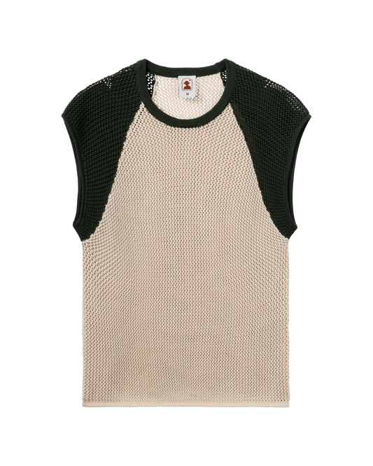 The Porto Crochet Tank - Sabbia