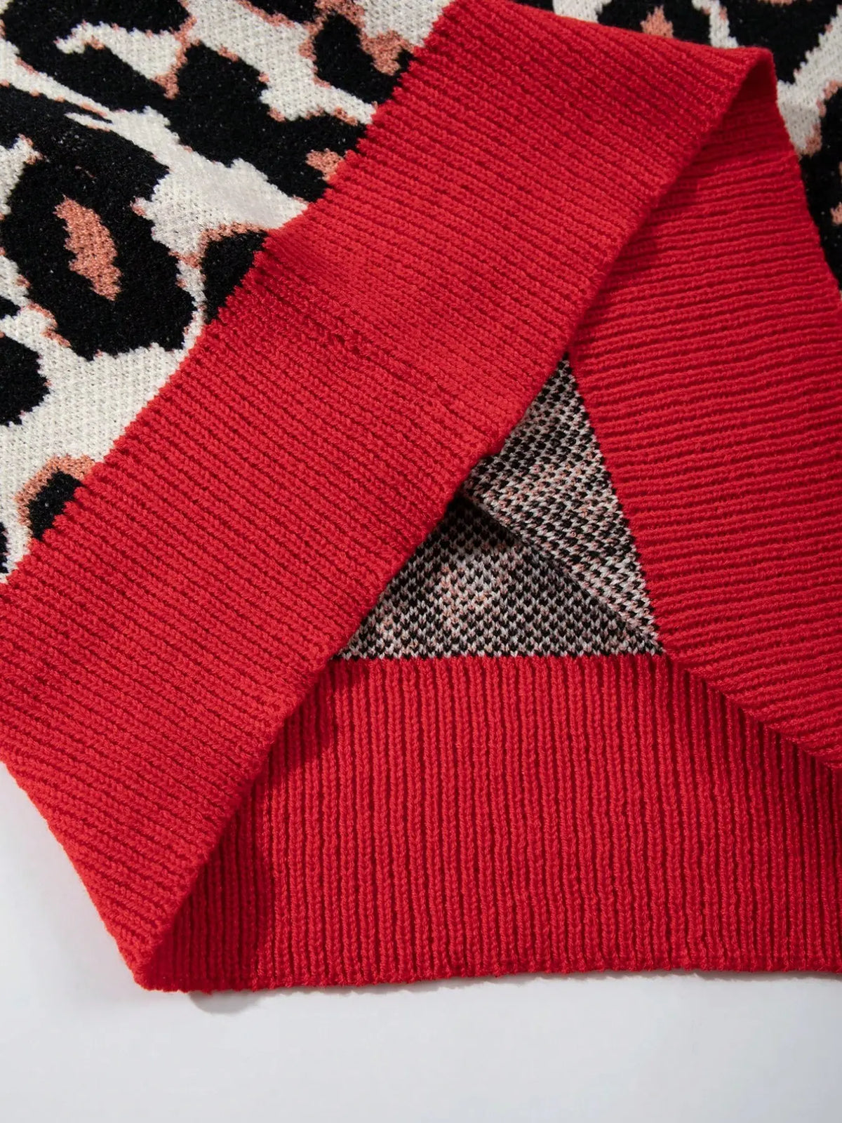 New Retro Style Men's Neutral Leopard Print Knit Vest, V Neck Sleeveless Sweater Backless, Casual Fitted H-Type Design for All Seasons, Vneck, Fashion Vest