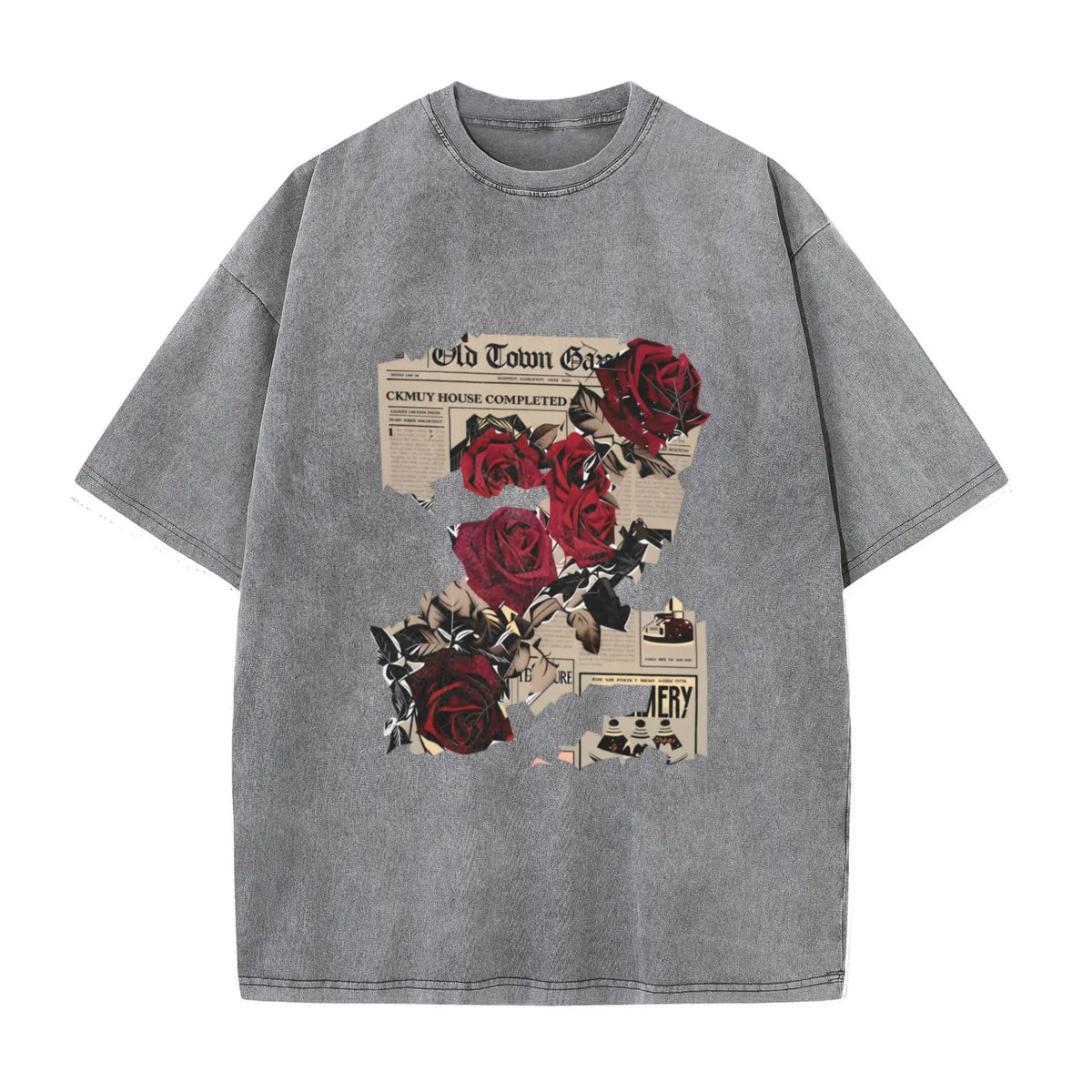 Women's Round Neck Short Sleeve Aesthetic Streetwear Casual Cotton Tee - Retro Loose Fit Cute Trendy Graphic Top, T Shirts Women for Summer Outdoor Wear