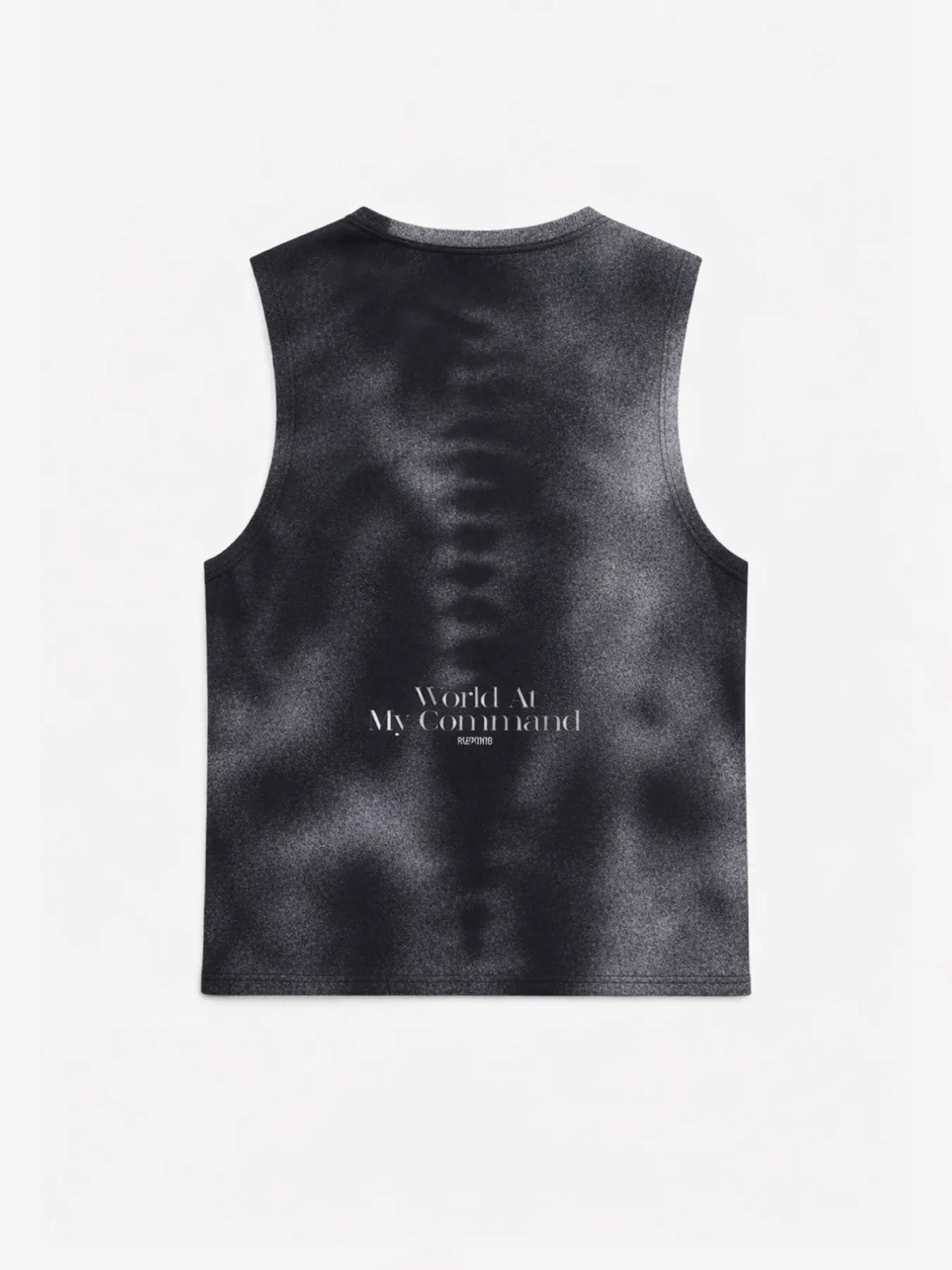 Men's Fashion Streetwear Digital Print Full-Body Graphic Vest, Wide Shoulder Design, Casual Loose-Fitting Top, No Collar, No Button, No Zipper
