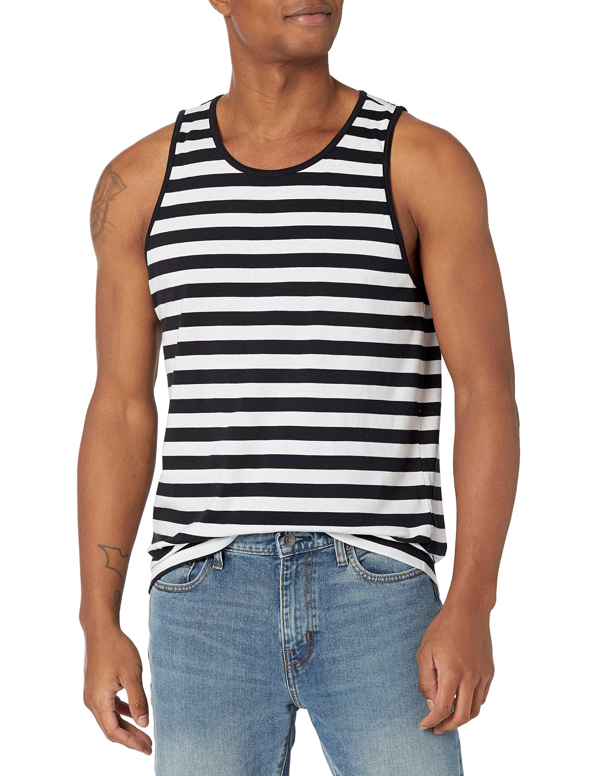 Amazon Essentials Men's Regular-Fit Sleeveless Tank Top, 100% Cotton