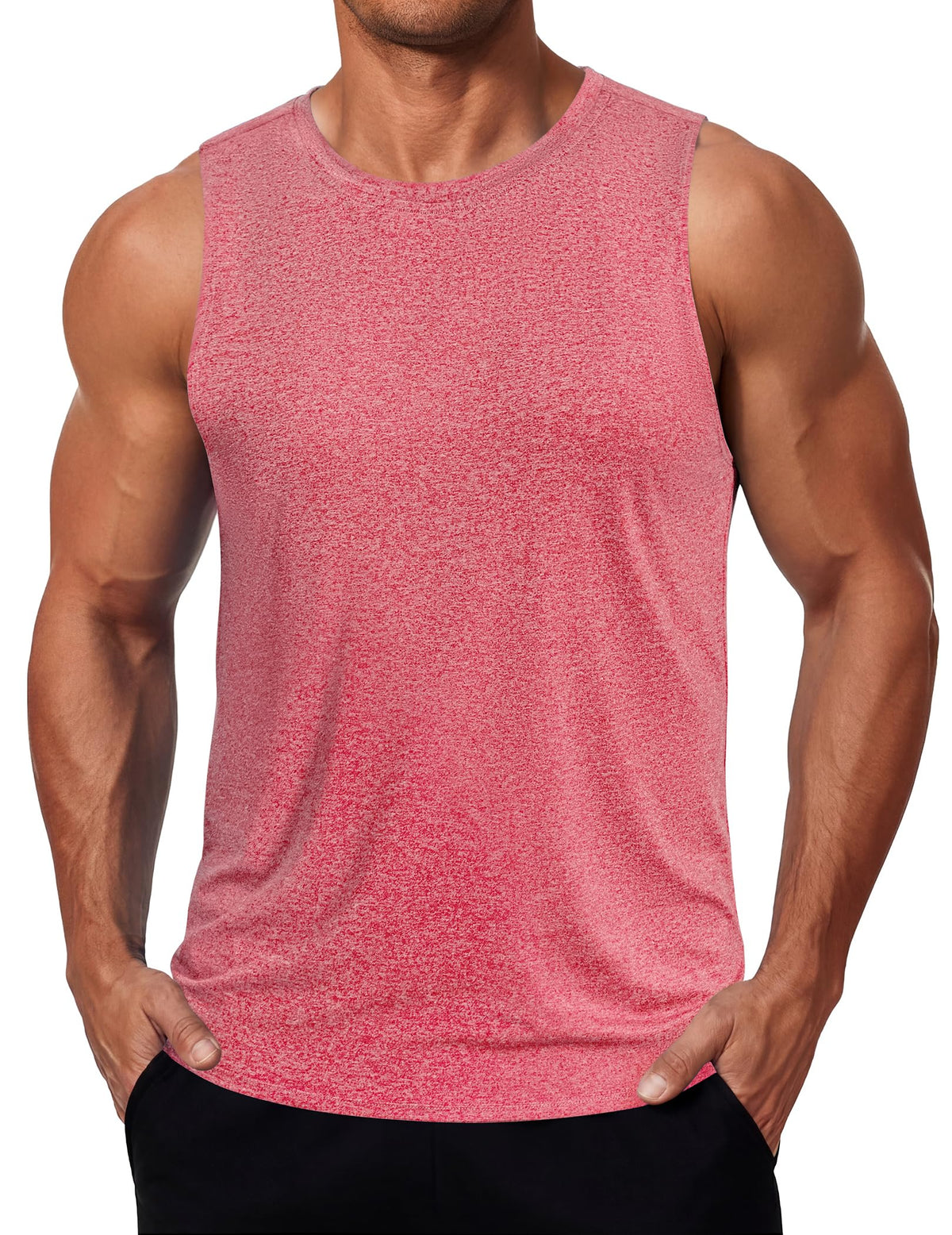 COOFANDY Mens Dry Fit Workout Tank Top Sleeveless Gym Muscle Shirt UPF 50+ Summer Running Athletic Tshirts
