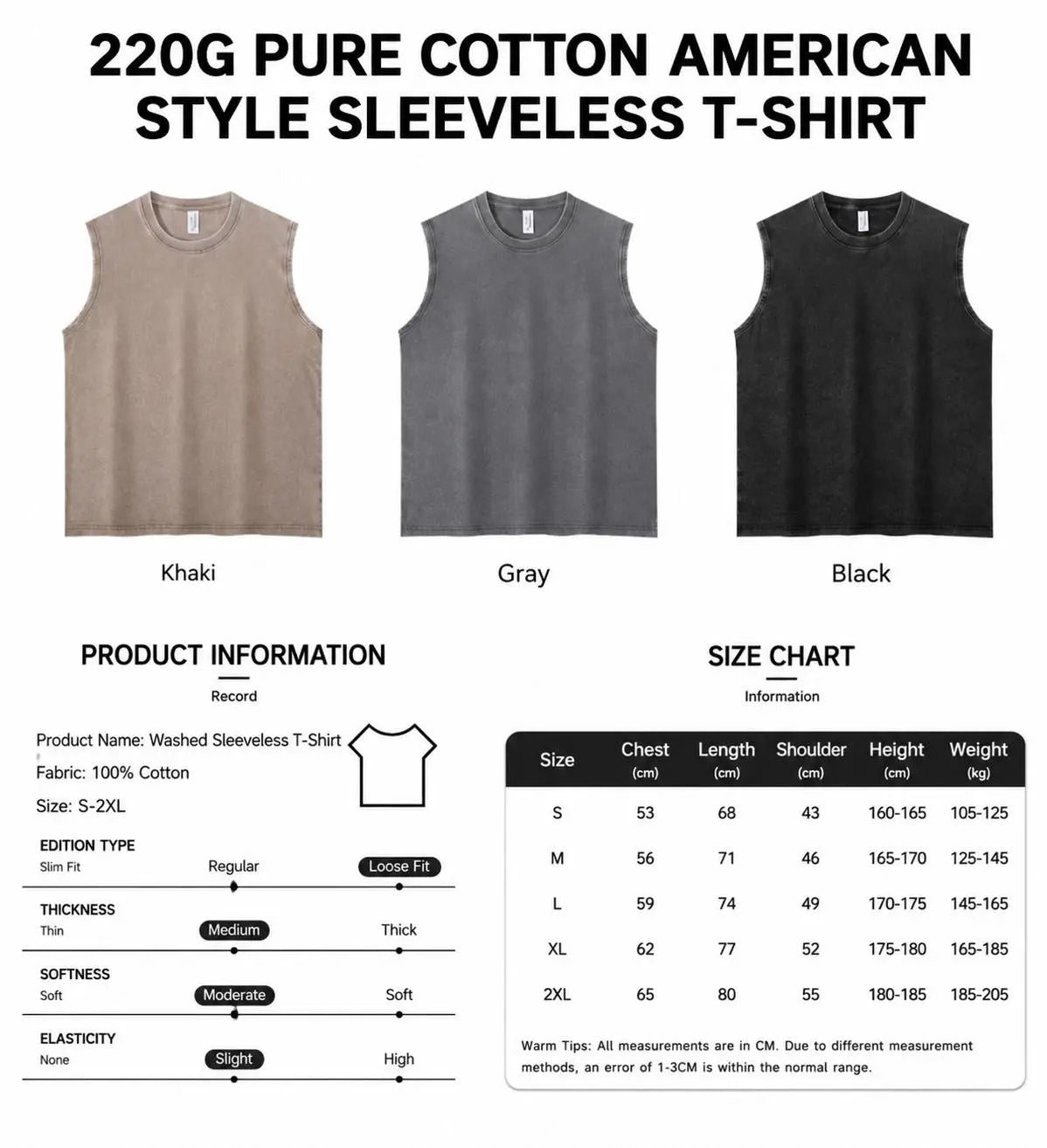 Men's Vintage Wash Garment-Dye High GSM Cotton 90s Graphic Beetle Insect Letter Print Loose-Fit Broken-In Soft Casual Sleeveless Tank Top - Menswear Streetwear Vest