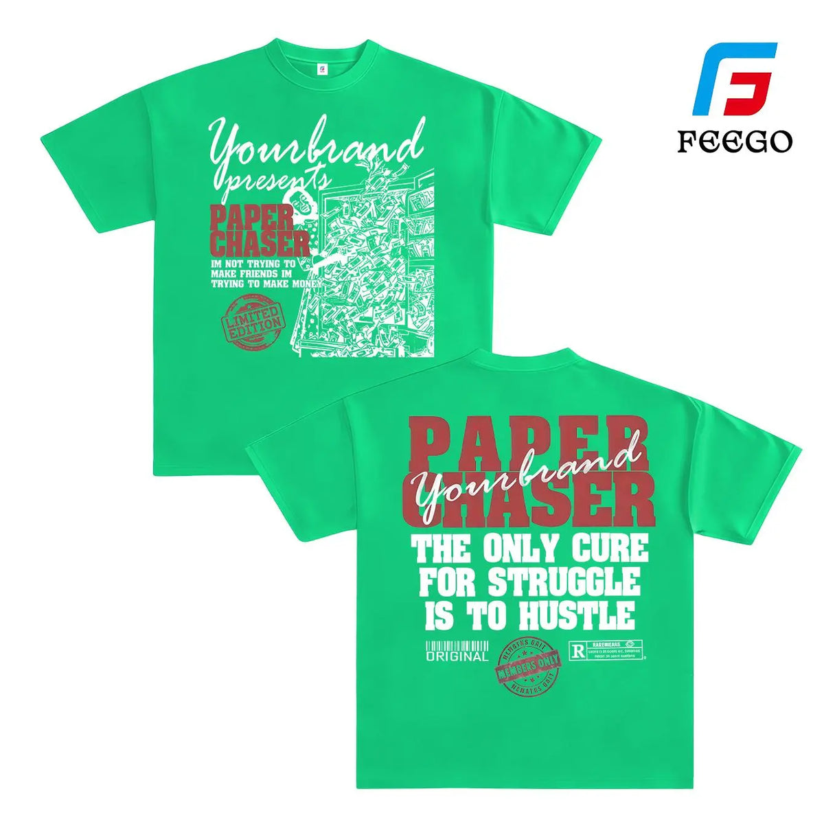 Y2K Graphic "Paper Chaser" Personalize Printed Tshirt Casual Cotton christian y2k harajuku letter, Tops, Letters Print Tee