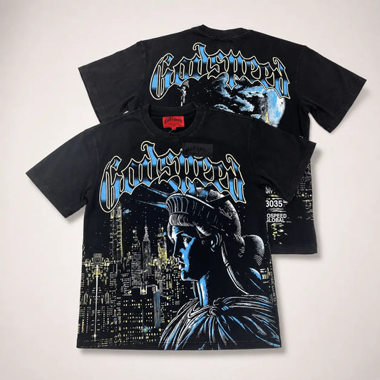 Y2K GODSPEED Professional Certified Racist Racing T-Shirt Men's Women Fashion Vintage T-shirts 100% Cotton Oversized T Shirts