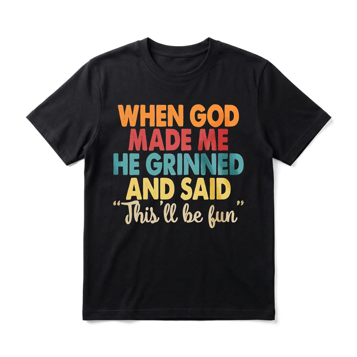 Men's 100% Cotton Regular Basic Round Neck Short Sleeve Casual Fit 3XL Graphic T-Shirt - Retro Bold Humorous Text Print, Streetwear, Daily Wear Gift, All Season Humorous Text Graphic Men's Short-Sleeve T-Shirts