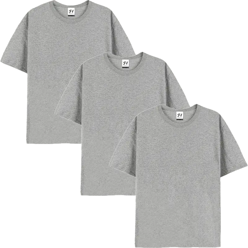 Men's 3-Pack Oversized 230GSM 100% Cotton Classic T-Shirts, Smooth Round Neck Short-Sleeve Heavyweight Plain Menswear Tops for Streetwear, Casual Mens Clothing,summerwins,father'sdaygifts,back to school,back to school shopping