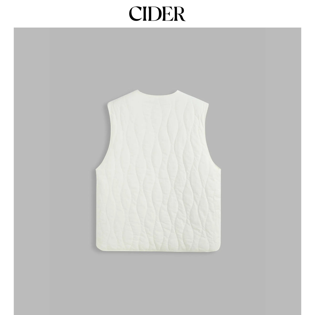 Cider [size 4-10] Round Neck Geometric Puffer Vest