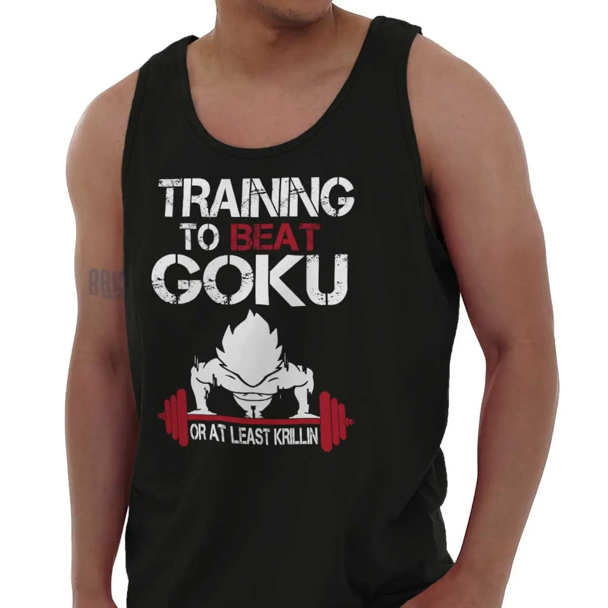 Training To Go Super Goku Anime TV Show Gift Mens Tank Top