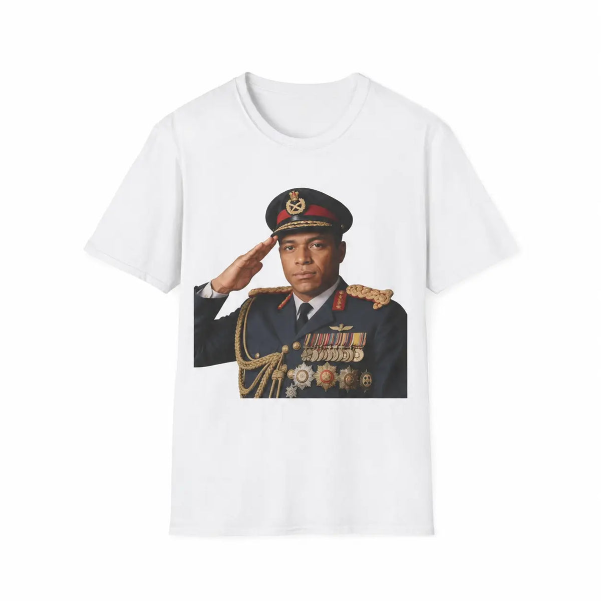 Men's Cotton Short-Sleeve Print Top - Mbappe Dictator Meme T-Shirt, Soccer Apparel, Real Madrid Vibe Menswear Top