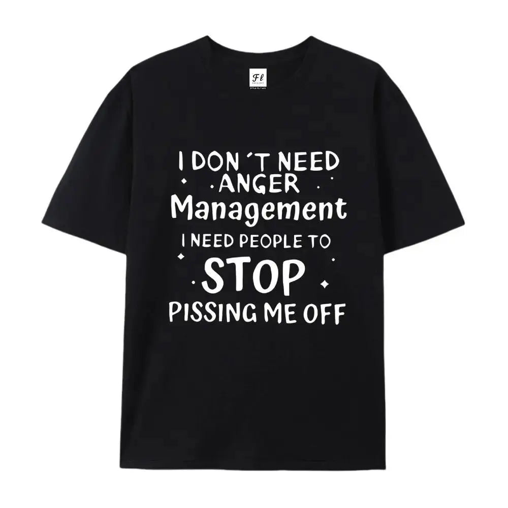 Men's Pure Cotton Casual Tshirt - Unisex Cut Short-Sleeve Round Neck, Bold Funny Quote Print, Work-to-Gym Wear, Machine-Washable, Medium Length, Chinese New Year Essential