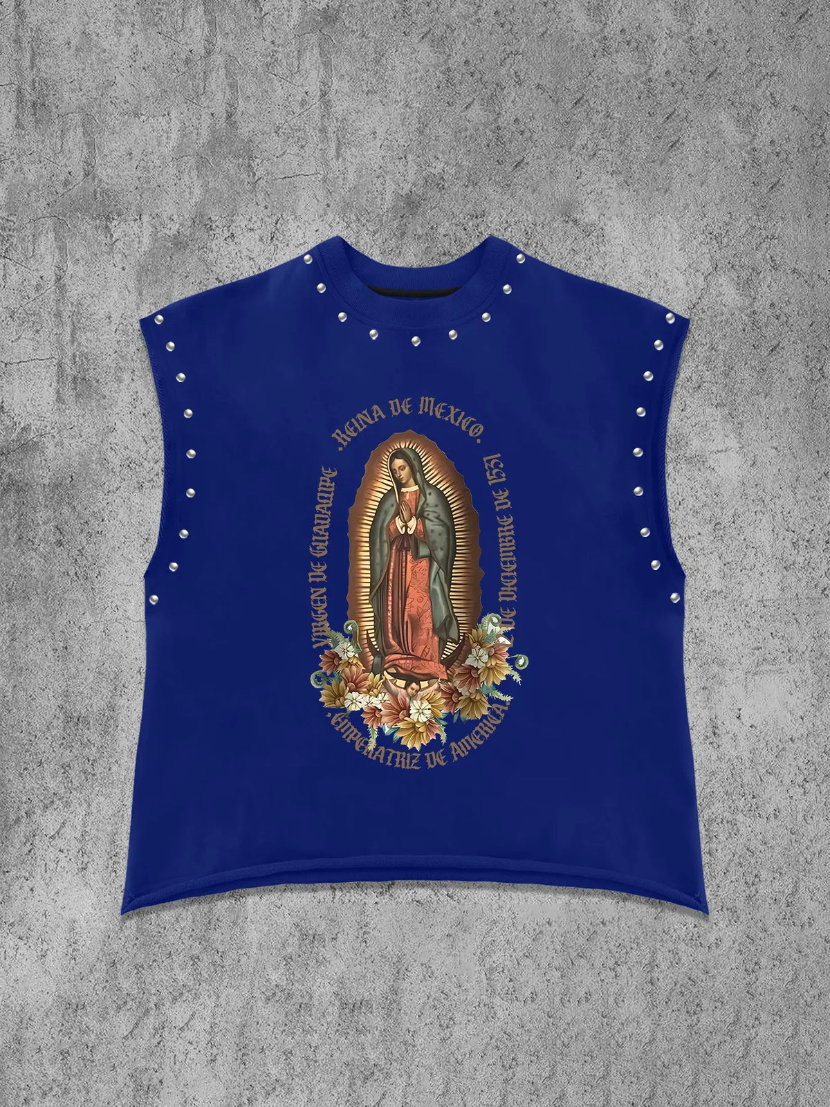Unisex Vintage Sleeveless Vest, Virgin Mary Print, Loose Casual Sleeveless Top, vest tops, Daily Wear, Men's All-Season Clothing, Gamis, menswear