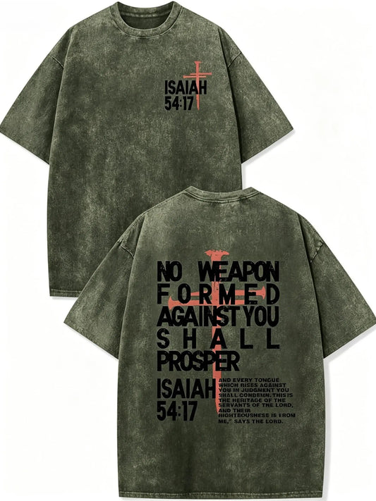 Men's Oversized Vintage Acid Wash Drop-Shoulder Short-Sleeve T-Shirt, Christian Faith Graphic Fitted Top, Ideal Mens Guys Gifts (Sports & Outdoor Clothing)
