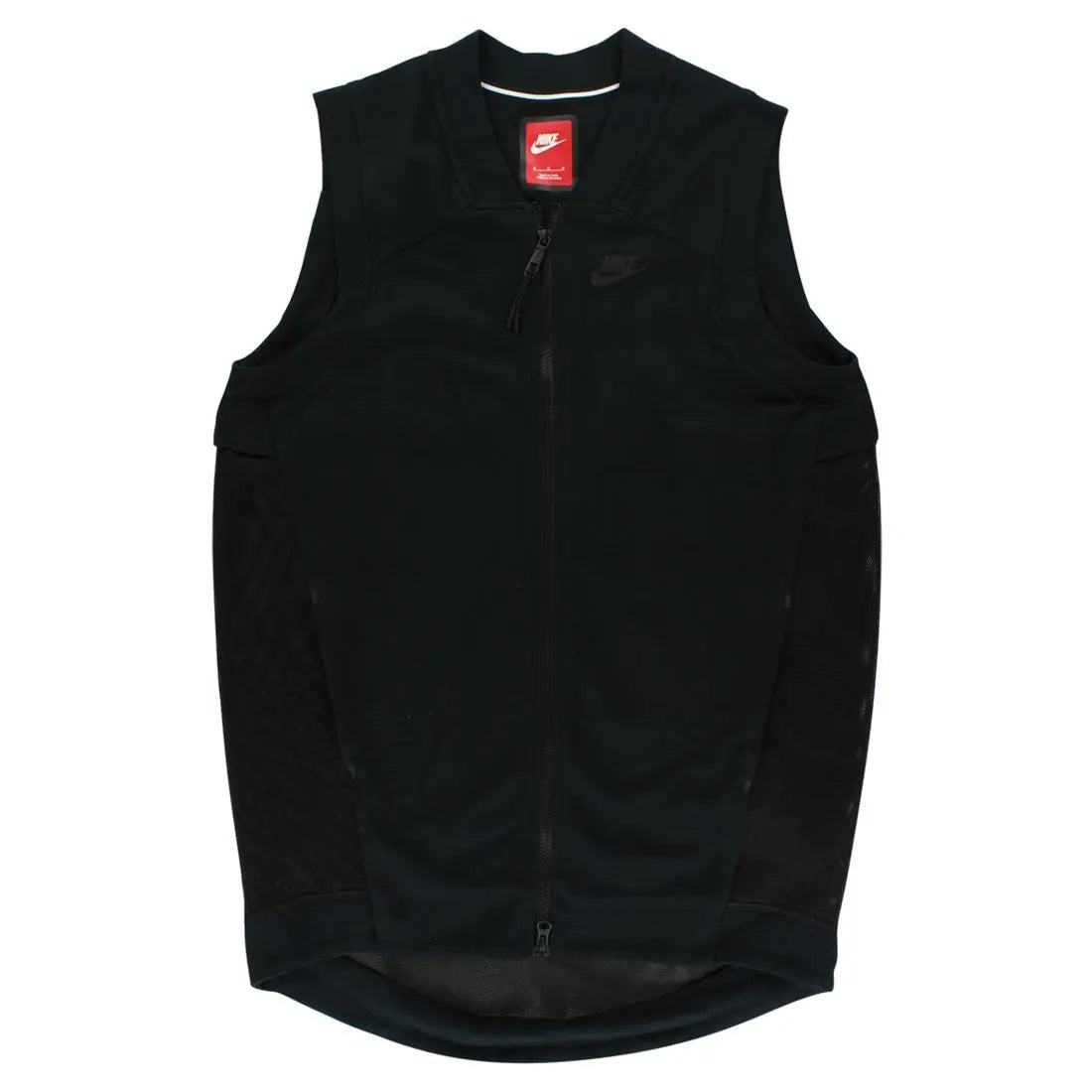Women's Hoodie-Like Comfort Sleeveless Vest Tops, Elongated Dropped Hem for Slim Silhouette, Breathable Mesh Panels & Sport Mesh Back, Soft Warm Light Fabric for Upper Body