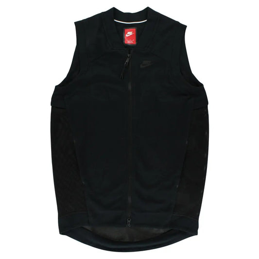 Women's Hoodie-Like Comfort Sleeveless Vest Tops, Elongated Dropped Hem for Slim Silhouette, Breathable Mesh Panels & Sport Mesh Back, Soft Warm Light Fabric for Upper Body